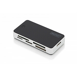 5 prievadų SuperSpeed USB 3.0 kortelių skaitytuvas, viskas viename, juoda ir sidabrinė
