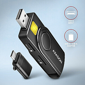 CRE-SMP2A ID ir SD/microSD/SIM kortelių skaitytuvas PocketReader USB
