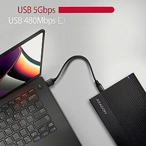 EE35-GTR išorinis aliuminio dėklas USB3.2 Gen 1 – SATA 6G 3,5"