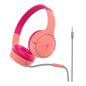SOUNDFORM Mini per ausis uždedamos laidinės ausinės rožinės spalvos vaikams