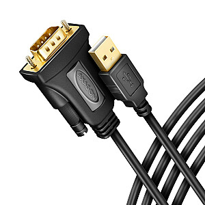 ADS-1PQN USB 2.0 adapteris > RS-232 nuoseklusis prievadas, 1,5 m laidas, FTDI lustas