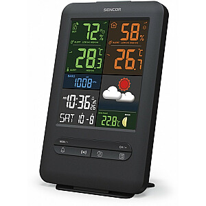 Meteorologinė stotis SWS 7300, spalvotas LCD ekrano aukštis 13,8 cm.