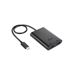 USB-C vaizdo adapteris Dvigubas 4K/60 Hz (vienas 8K/30 Hz) HDMI