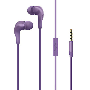 Проводные наушники с разъемом 3,5 мм, фиолетовые