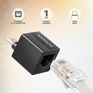 ADE-MINIC Gigabit Ethernet adapteris, USB-A 3.2 Gen 1, MINI automatinis diegimas