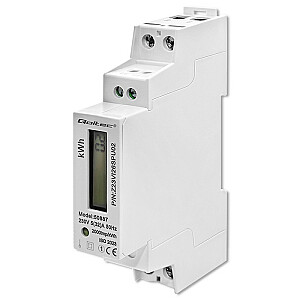 Vienfazis elektroninis skaitiklis | energijos skaitiklis DIN bėgiui | 230V | LCD | 2P | Lieknas