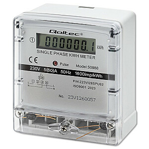 Vienfazis elektroninis skaitiklis | energijos skaitiklis | 230V | LCD ekranas