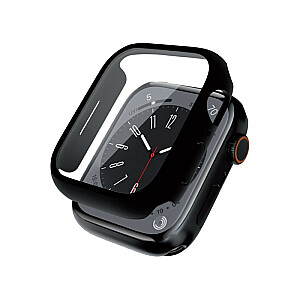 Dėklas hibridiniam Apple Watch 45 mm Juodas su stiklu