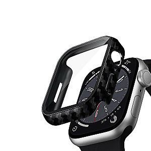 Hibridinis dėklas Apple Watch 45 mm anglies dėklas su stiklu