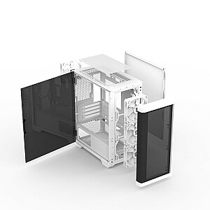 Корпус M4 WHITE mATX Mini Tower с 4 вентиляторами и ARGB