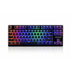 Laidinė mechaninė RGB klaviatūra Volcano Lanparty