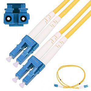 Patchcord LC / UPC-LC / UPC SM G.652D DUPLEX 3,0 mm 0,5 m