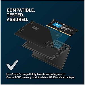 Nešiojamojo kompiuterio atmintis DDR5 SODIMM 64 GB (2*32) / 5600 CL46 (16 Gbit)