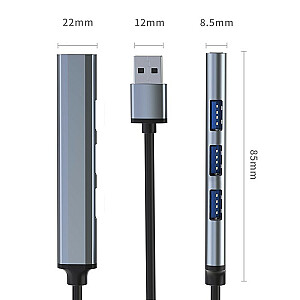 HUB adapteris USB 3.0 4w1 | 4 USB 3.0 prievadai