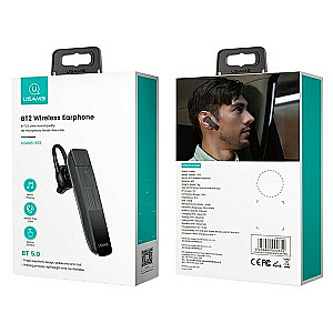 Bluetooth 5.0 BT2 monofoninės ausinės, juodos