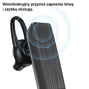 Bluetooth 5.0 BT2 monofoninės ausinės, juodos
