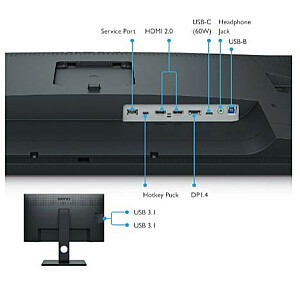 31,5 colio monitorius SW321C 4K LED 4ms/4K/1000:1/HDMI