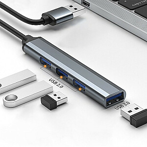 HUB-адаптер USB 3.0 4w1 | USB 3.0 | 3 порта USB 2.0