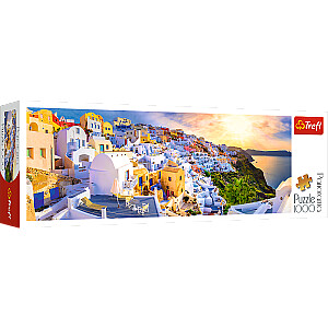 TREFL Panoraminė dėlionė „Santorini“, 1000 det.