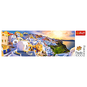 TREFL Panoraminė dėlionė „Santorini“, 1000 det.