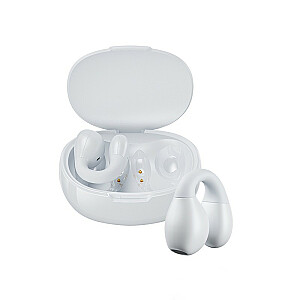 VA12 belaidės prisegamos ausinės – Bluetooth V5.2 TWS su įkrovimo dėklu, balta