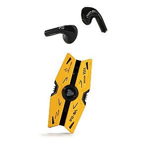 VB06 Mecha serijos belaidės ausinės – Bluetooth V5.3 TWS su įkrovimo dėklu, geltona