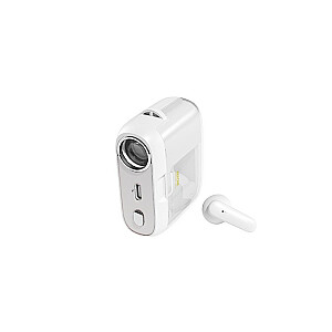Беспроводные наушники серии S28 Pop Digital — Bluetooth V5.3 TWS с чехлом для зарядки и функцией проектора, белые