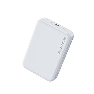 Indukcinis maitinimo blokas 10000 mAh su greito įkrovimo PD 20W MagSafe White