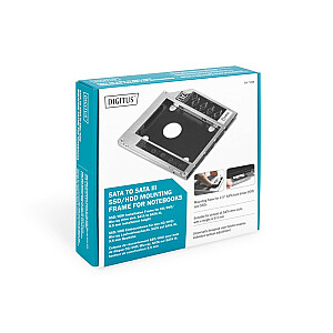 Монтажная рамка SSD/HDD для привода CD/DVD/Blu-ray, от SATA до SATA III, 9,5 мм