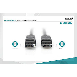 Соединительный кабель DIGITUS DisplayPort, 2 м