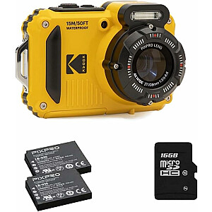 Kodak WPZ2 Желтый + 2 SD-карты по 16 ГБ + 2-й аккумулятор