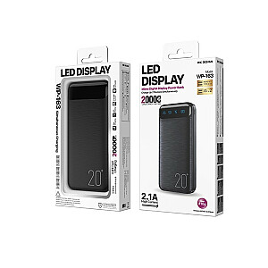 Power Bank 20000 мАч Super Charging 2xUSB-A LED Czarny