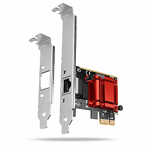 PCEE-GIX PCIe tinklo plokštė 1 Gigabit Ethernet prievadas (RJ-45), Intel i210AT, PXE, SP ir LP
