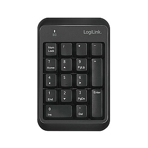 Bluetooth skaitmeninė klaviatūra v5.1 juoda