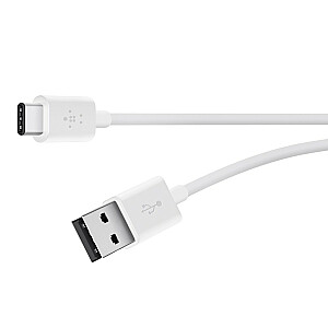 USB-C į USB-A laidas, 2 m, baltas