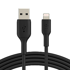 PVC USB-A apšvietimui, 3 m, juoda