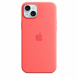 Silikoninis dėklas, skirtas Apple iPhone 15 Plus su Guava MagSafe