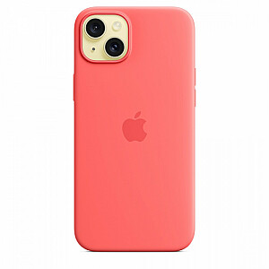 Silikoninis dėklas, skirtas Apple iPhone 15 Plus su Guava MagSafe