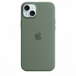 Silikoninis dėklas Apple iPhone 15 Plus su kiparisu MagSafe