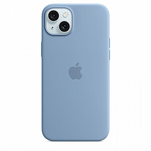 Silikoninis MagSafe dėklas Apple iPhone 15 Plus, žiemos mėlynas