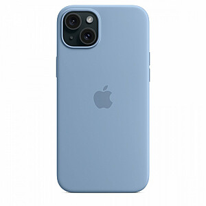 Silikoninis MagSafe dėklas Apple iPhone 15 Plus, žiemos mėlynas
