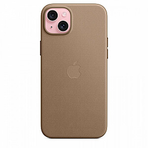FineWoven audinio dėklas su MagSafe, skirtas iPhone 15 Plus – šviesiai smėlio spalvos