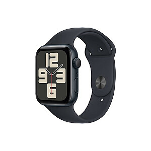 SE GPS laikrodis, 44 mm vidurnakčio aliuminio dėklas, vidurnakčio sportinė apyrankė – M/L