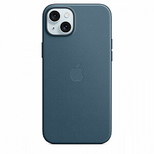 Чехол FineWoven для Apple iPhone 15 Plus с защитой MagSafe Тихоокеанского синего цвета