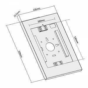 Настенный держатель для планшета с рекламным замком 9,7-11 дюймов MC-474W