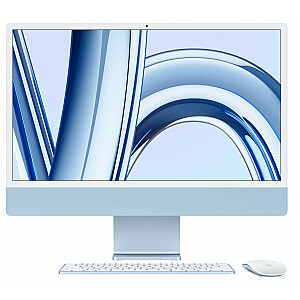 24 colių „iMac“: M3 8/8, 8 GB SSD, 256 GB – mėlyna