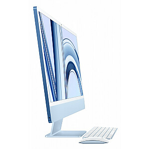 iMac 24 дюйма: M3 8/8, твердотельный накопитель 8 ГБ, 256 ГБ — синий