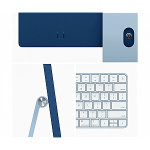 iMac 24 дюйма: M3 8/8, твердотельный накопитель 8 ГБ, 256 ГБ — синий
