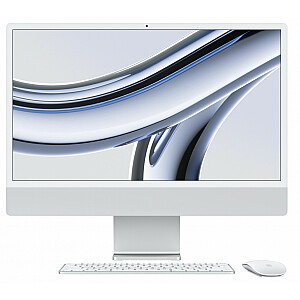 iMac 24 дюйма: M3 8/10, твердотельный накопитель 8 ГБ, 256 ГБ — серебристый