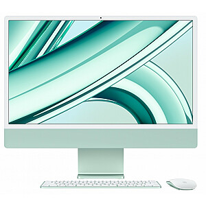 iMac 24 дюйма: M3 8/10, твердотельный накопитель 8 ГБ, 256 ГБ — зеленый